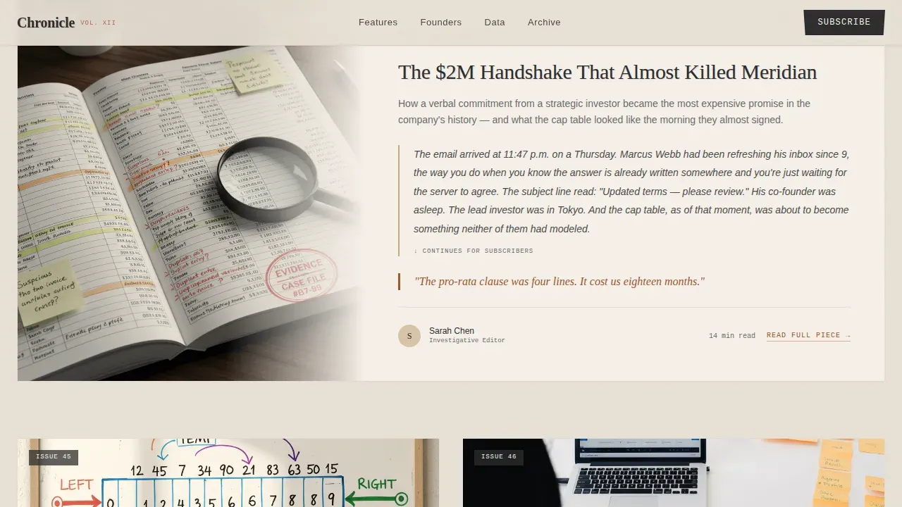 Innovative Tech Publication Landing Page Template