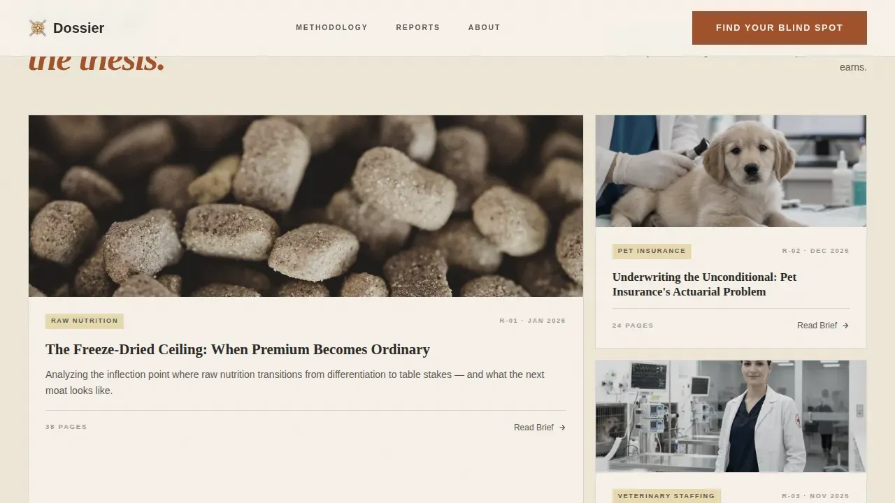 Comprehensive Pet Industry Landing Page Template