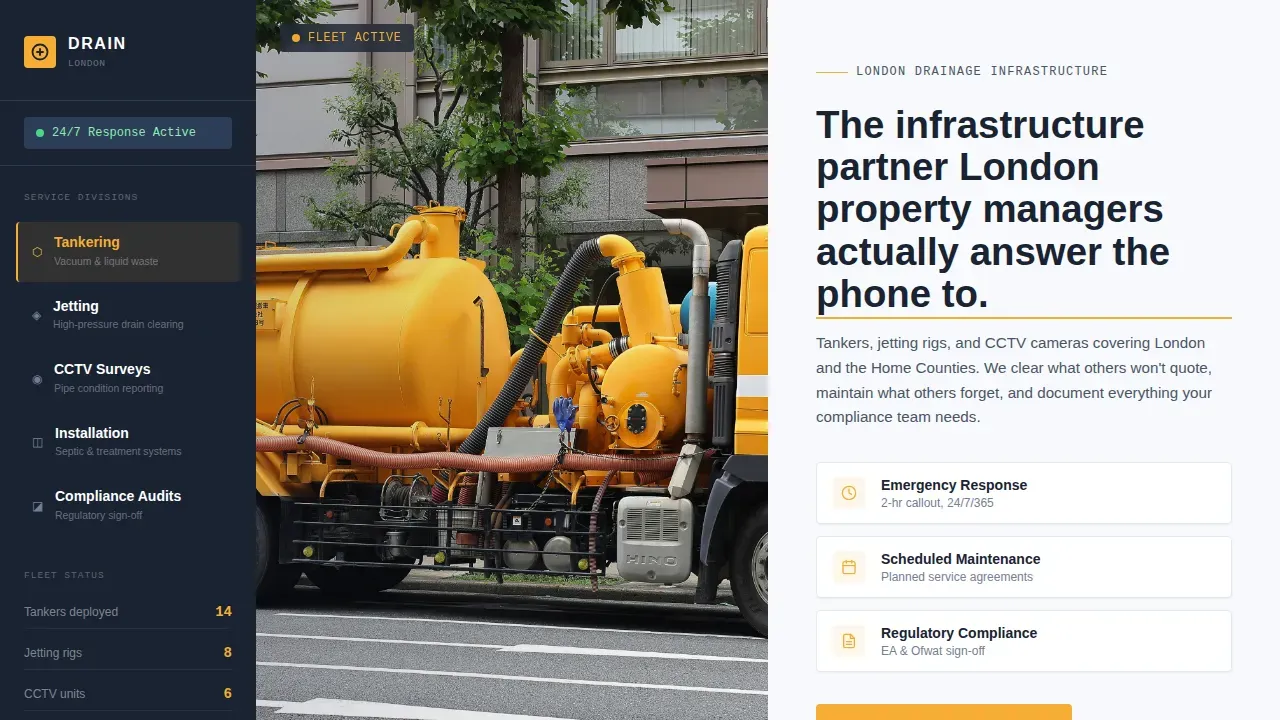 Certified Septic Specialist | Free Website Template | Rocket