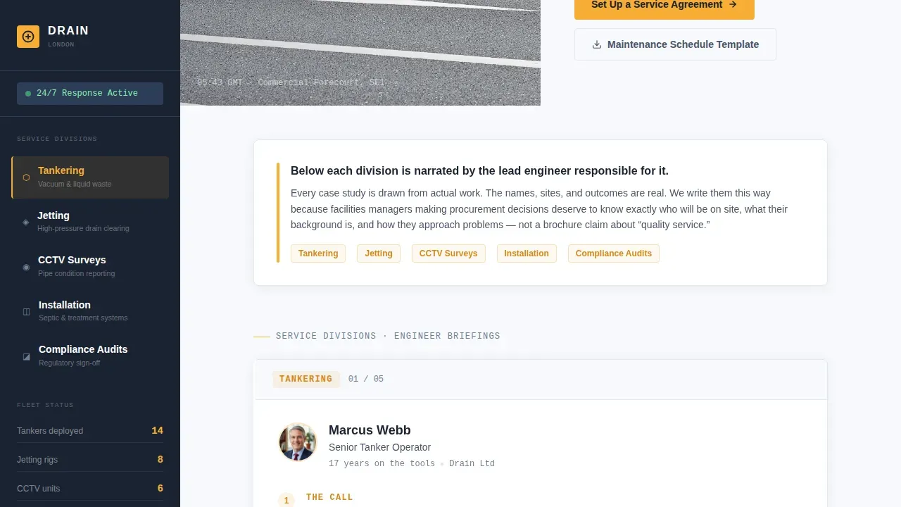 Certified Septic Specialist | Free Website Template | Rocket