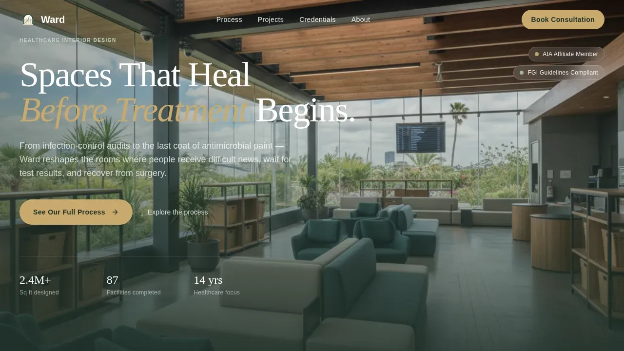 Hospital & Clinic Construction Booking Website Template