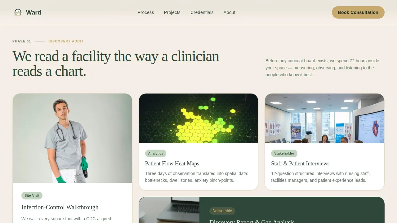 Hospital & Clinic Construction Booking Website Template
