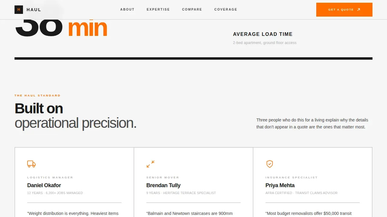 Authoritative Relocation Guide | Free Website Template | Rocket
