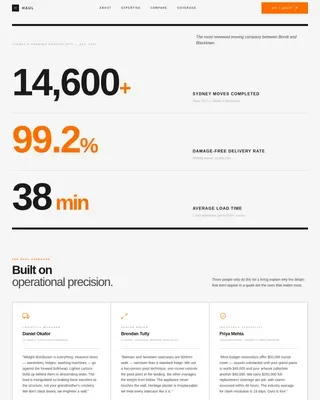 Authoritative Relocation Guide | Free Website Template | Rocket