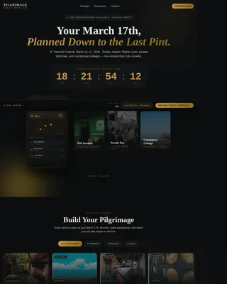 Advanced St. Patrick's Day Business Pre-Launch & Coming Soon Website Template