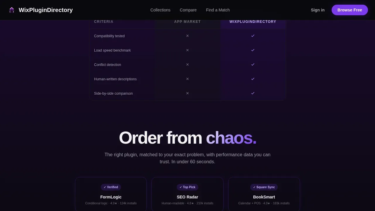 Curated Plugin Ecosystem | Free Website Template | Rocket