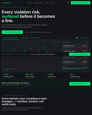 Property Compliance Hub Landing Page Template
