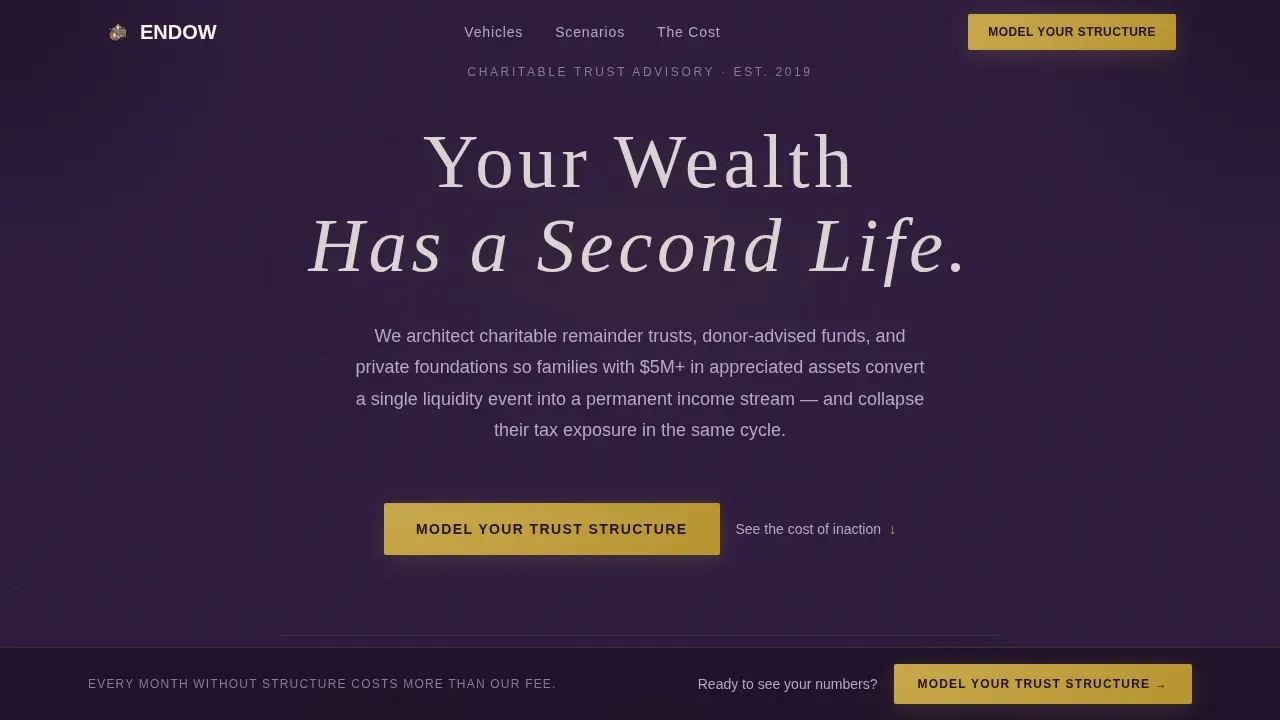Estate & Succession Planning Booking Website Template
