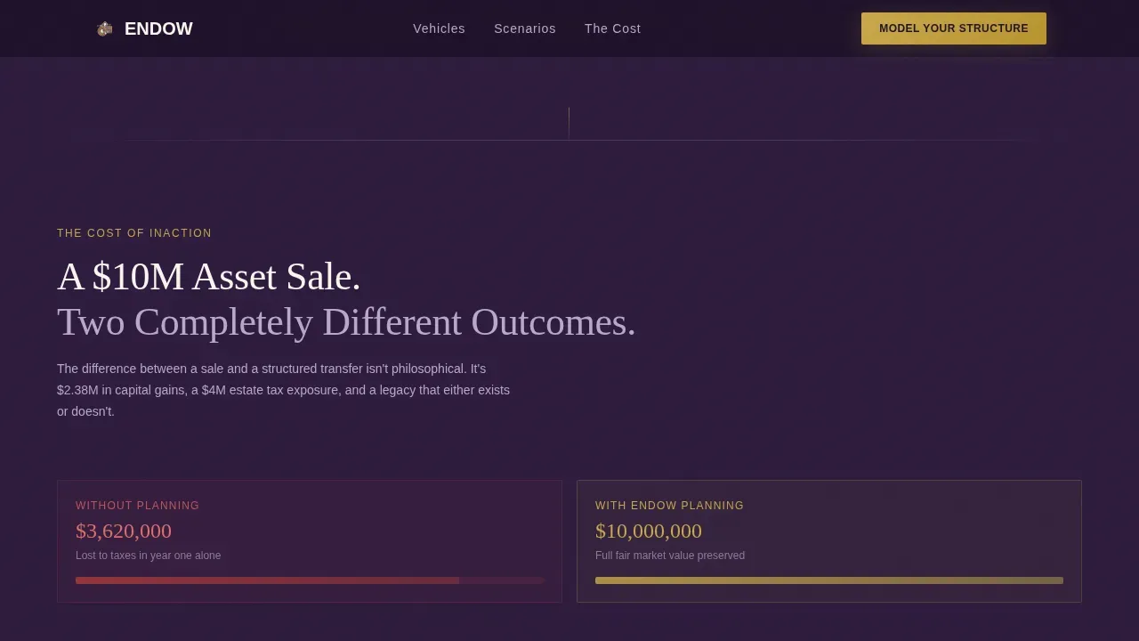 Estate & Succession Planning Booking Website Template