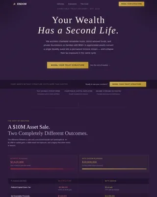 Estate & Succession Planning Booking Website Template