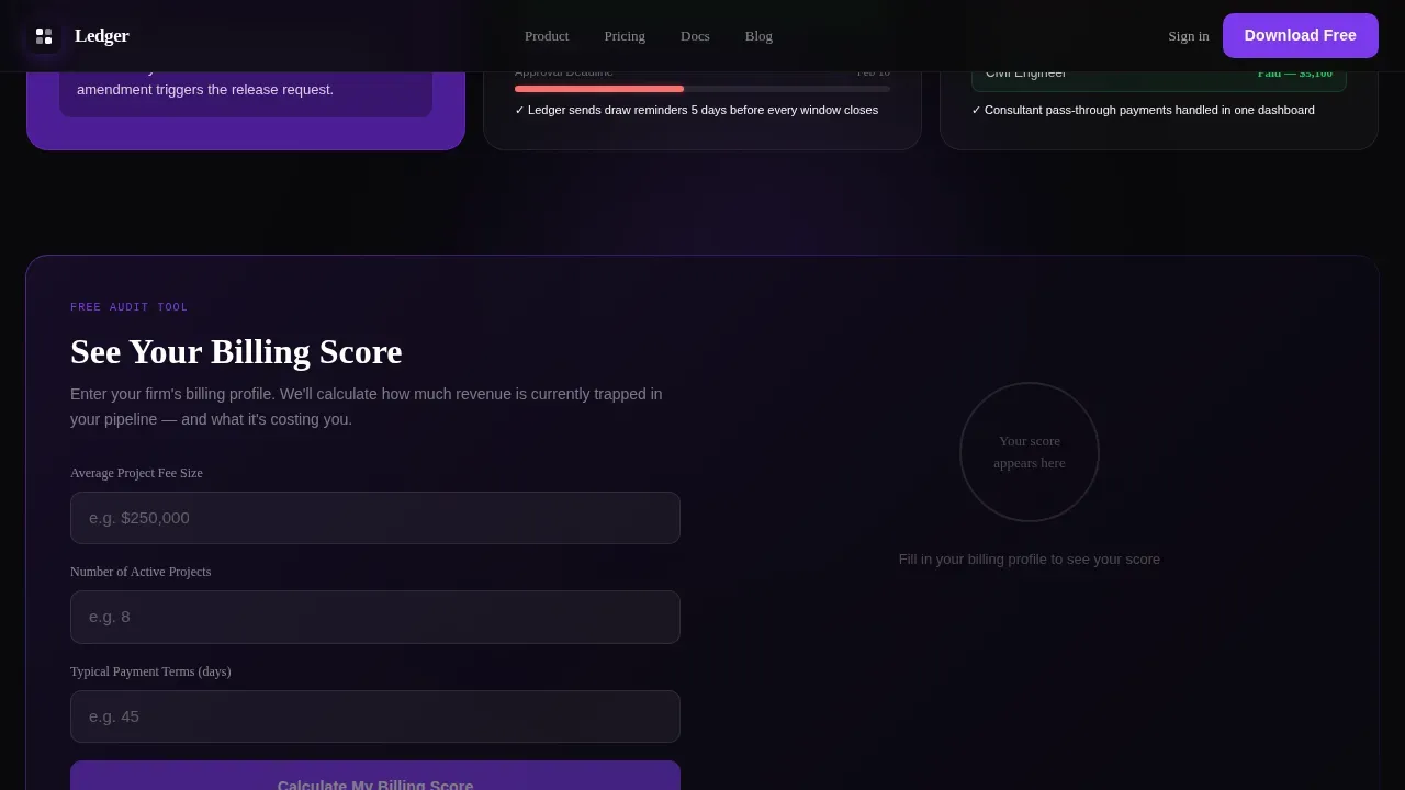 Complete Architecture Firm Software Professional Website Template
