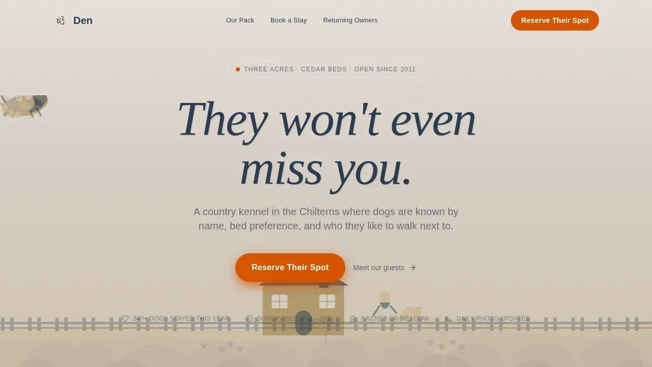Pet Boarding & Daycare Booking Website Template