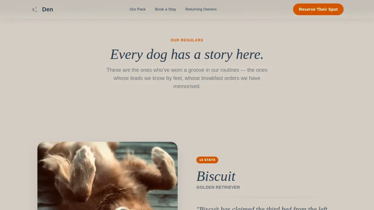Pet Boarding & Daycare Booking Website Template