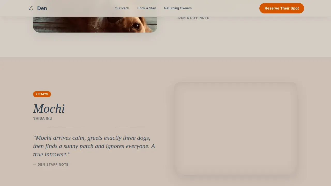 Pet Boarding & Daycare Booking Website Template
