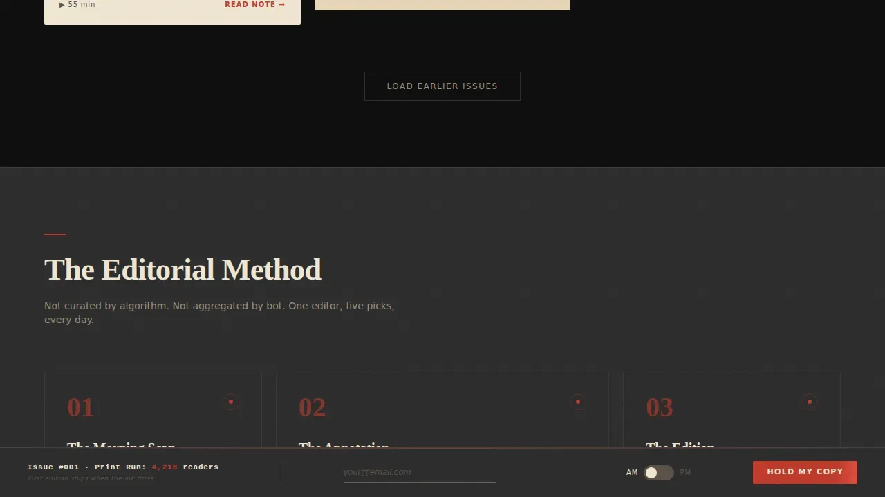 Smart Podcast Curation Landing Page Template