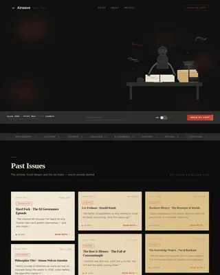 Smart Podcast Curation Landing Page Template