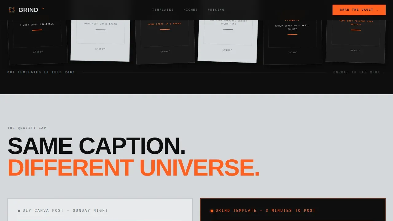 Dynamic Coaching Social Media Landing Page Template