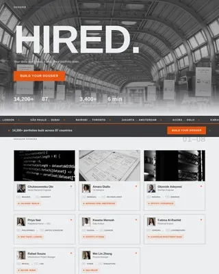 Bold International Career Landing Page Template