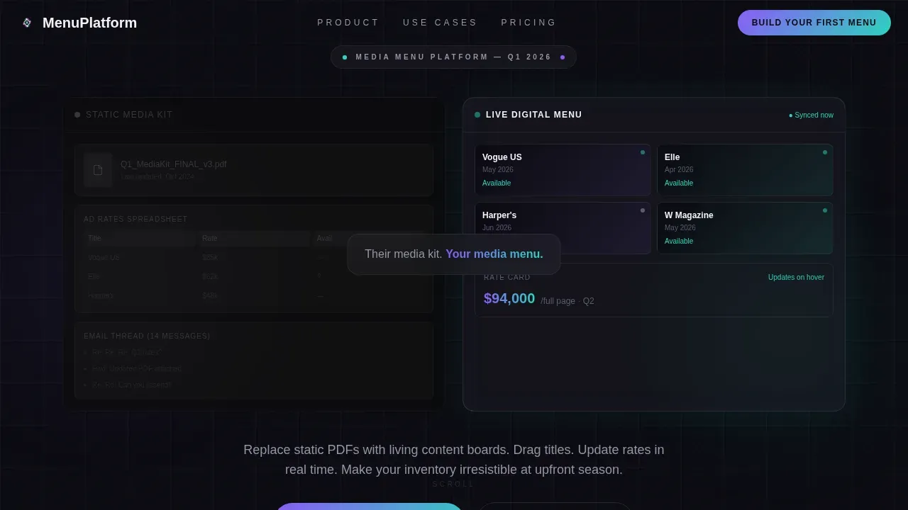 Intelligent Restaurant Ordering Landing Page Template