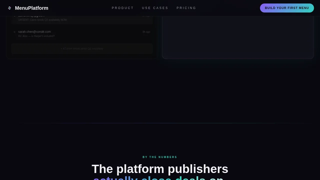 Intelligent Restaurant Ordering Landing Page Template