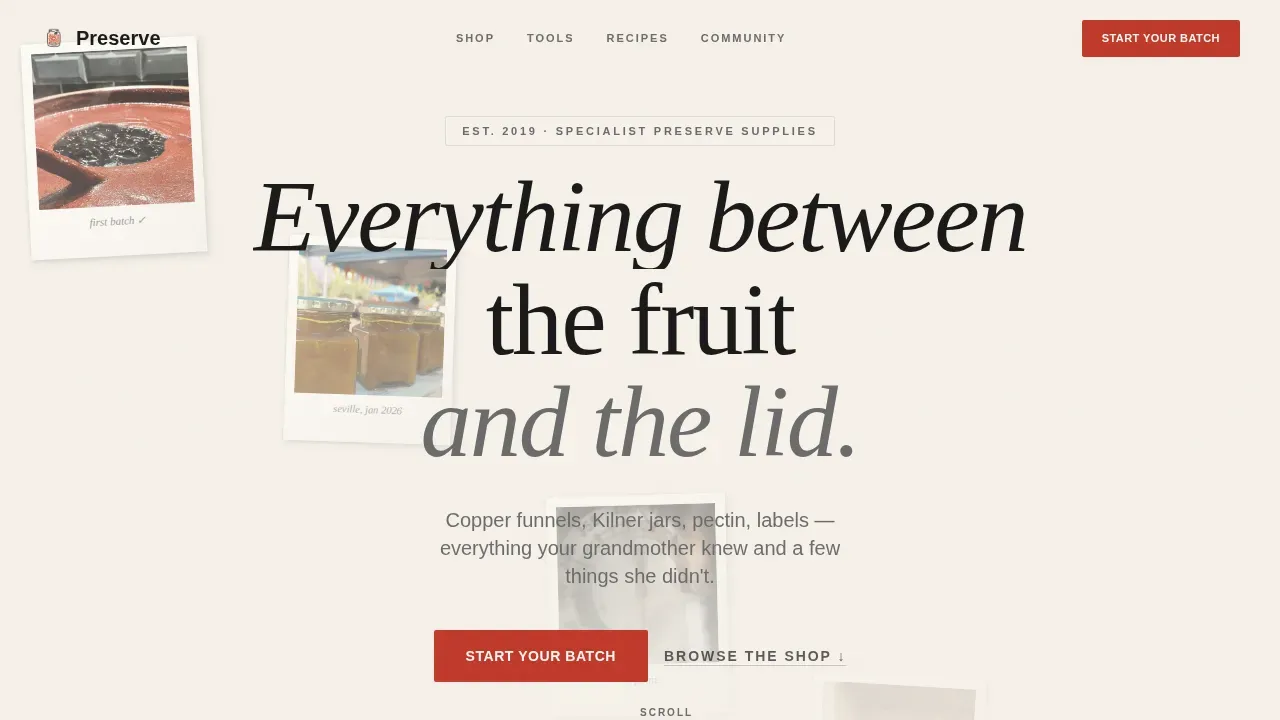 Hobby & Passion Supplies Professional Website Template