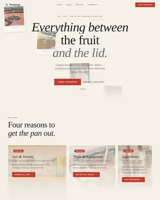 Hobby & Passion Supplies Professional Website Template