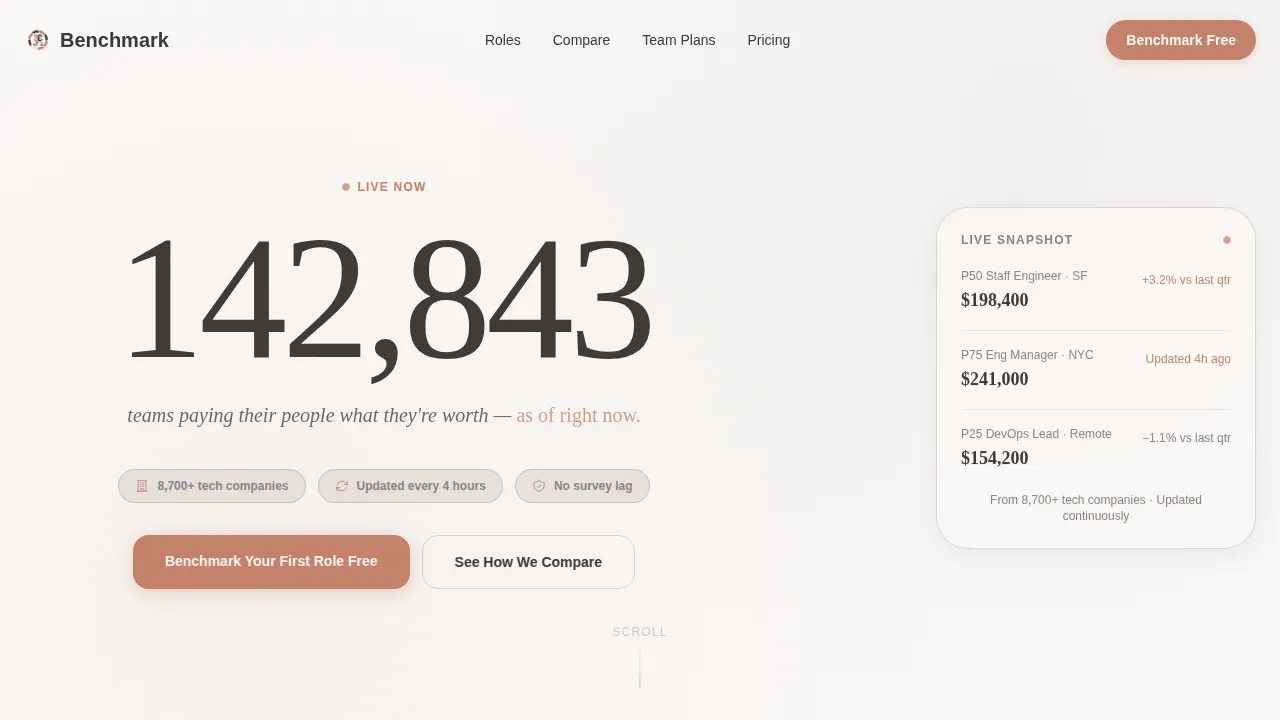 Dynamic Wage Equity | Free Website Template | Rocket