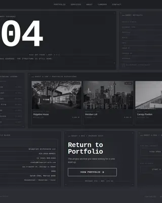 Architecture Firm 404 Error Recovery Website Template