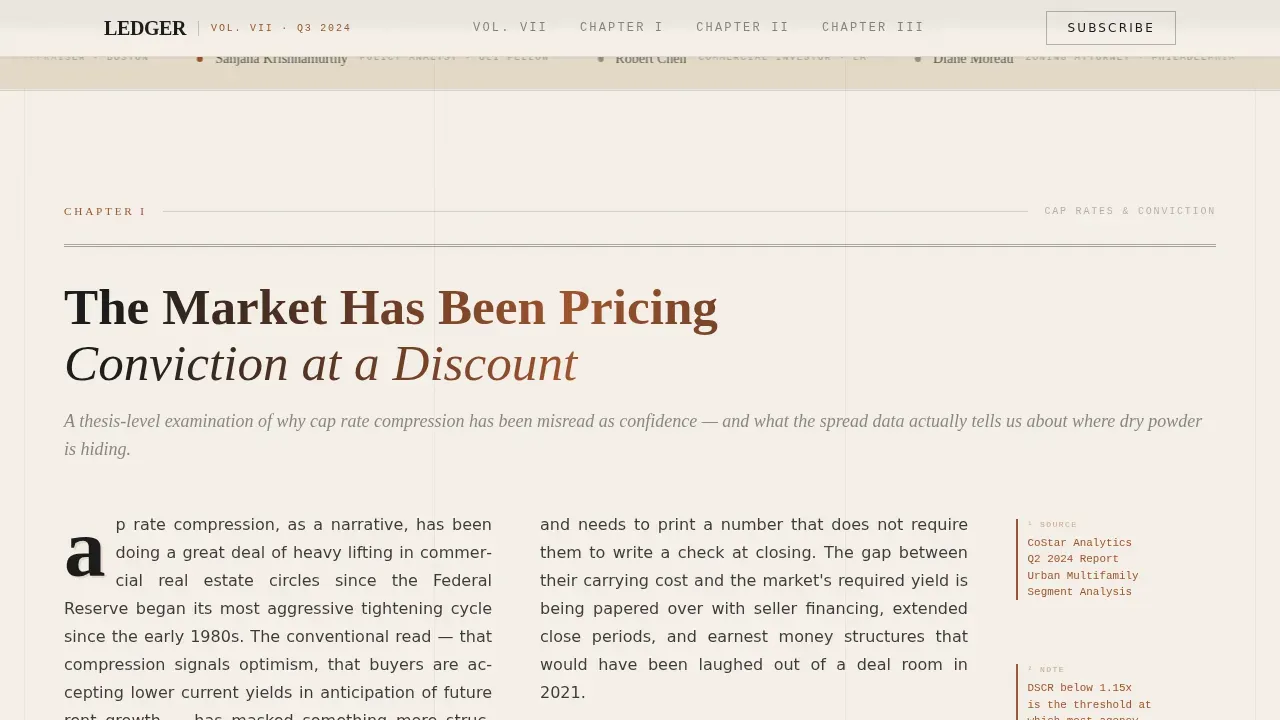 Insightful Vintage Marketplace Landing Page Template