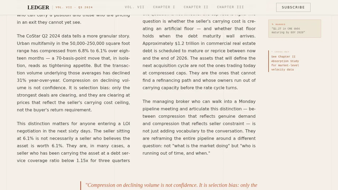 Insightful Vintage Marketplace Landing Page Template