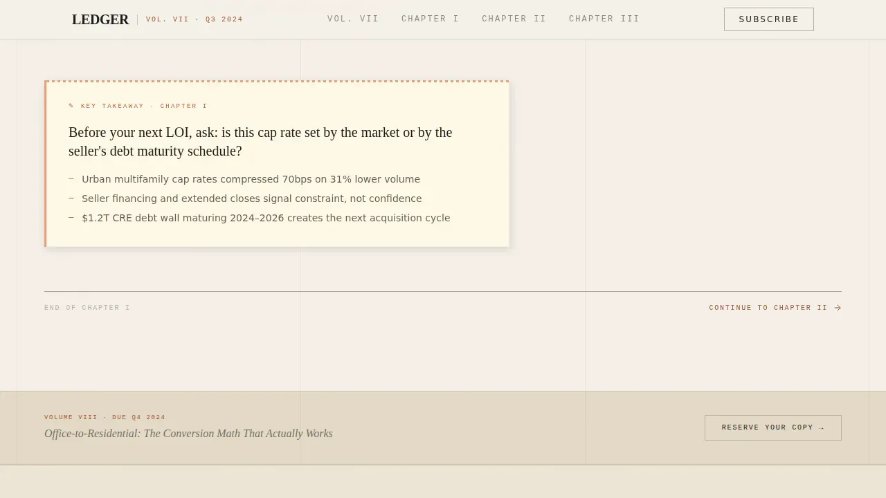 Insightful Vintage Marketplace Landing Page Template