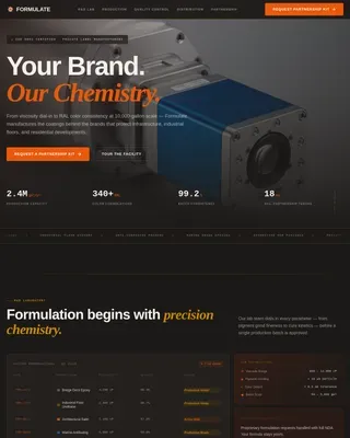 Industrial Manufacturing Alliance Landing Page Template
