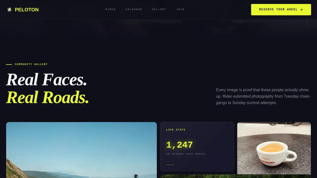 Dynamic Cycling Federation Landing Page Template