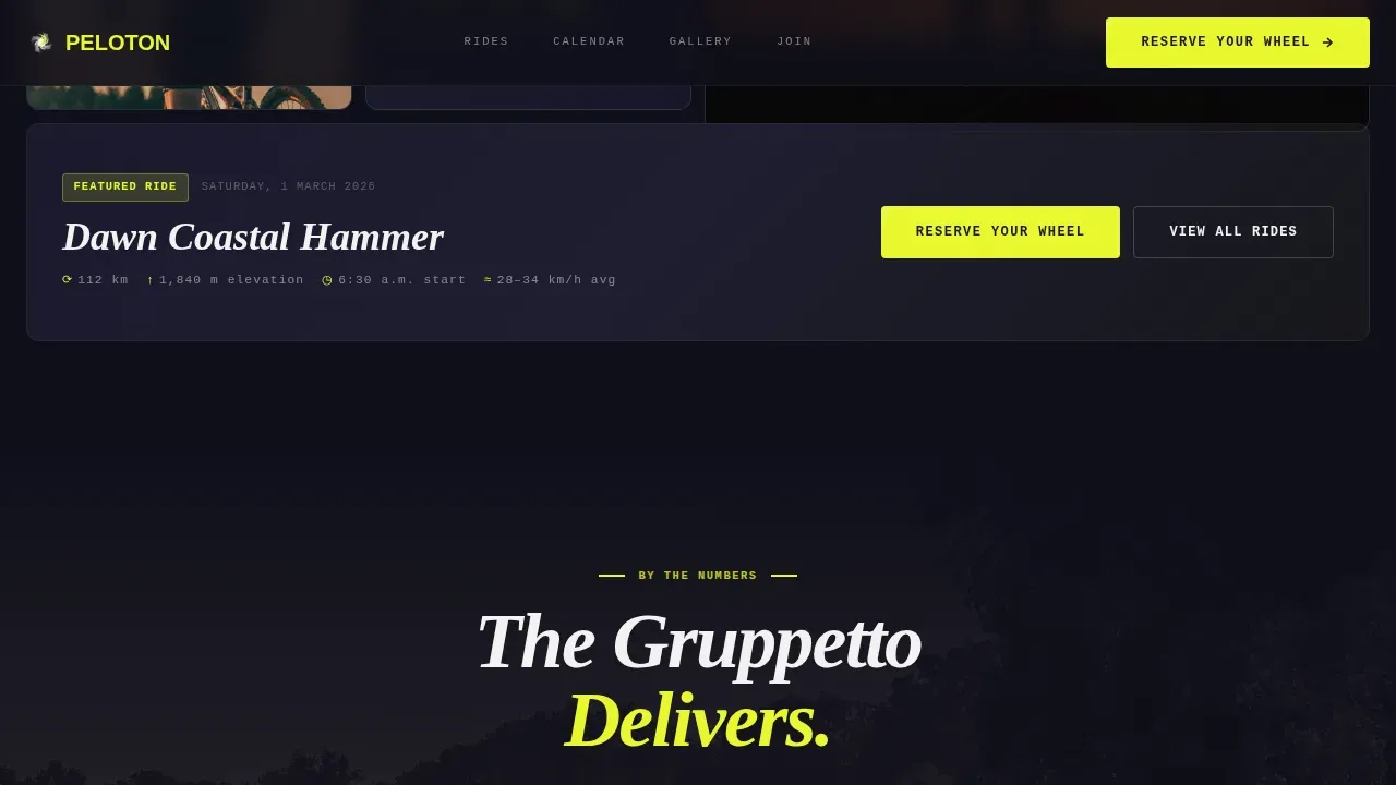 Dynamic Cycling Federation Landing Page Template