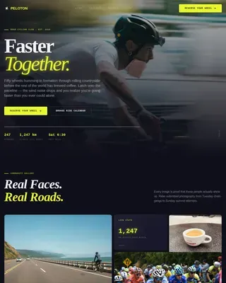 Dynamic Cycling Federation Landing Page Template
