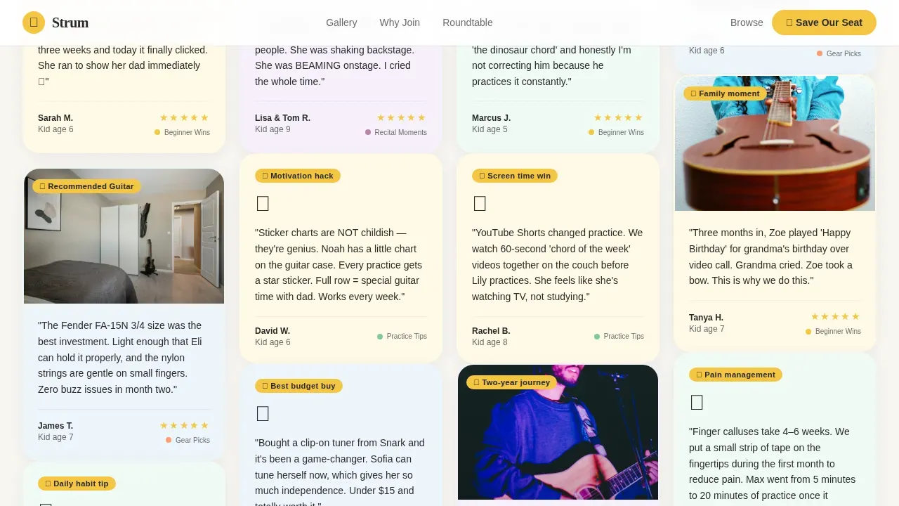 Engaging Youth Music Education Landing Page Template