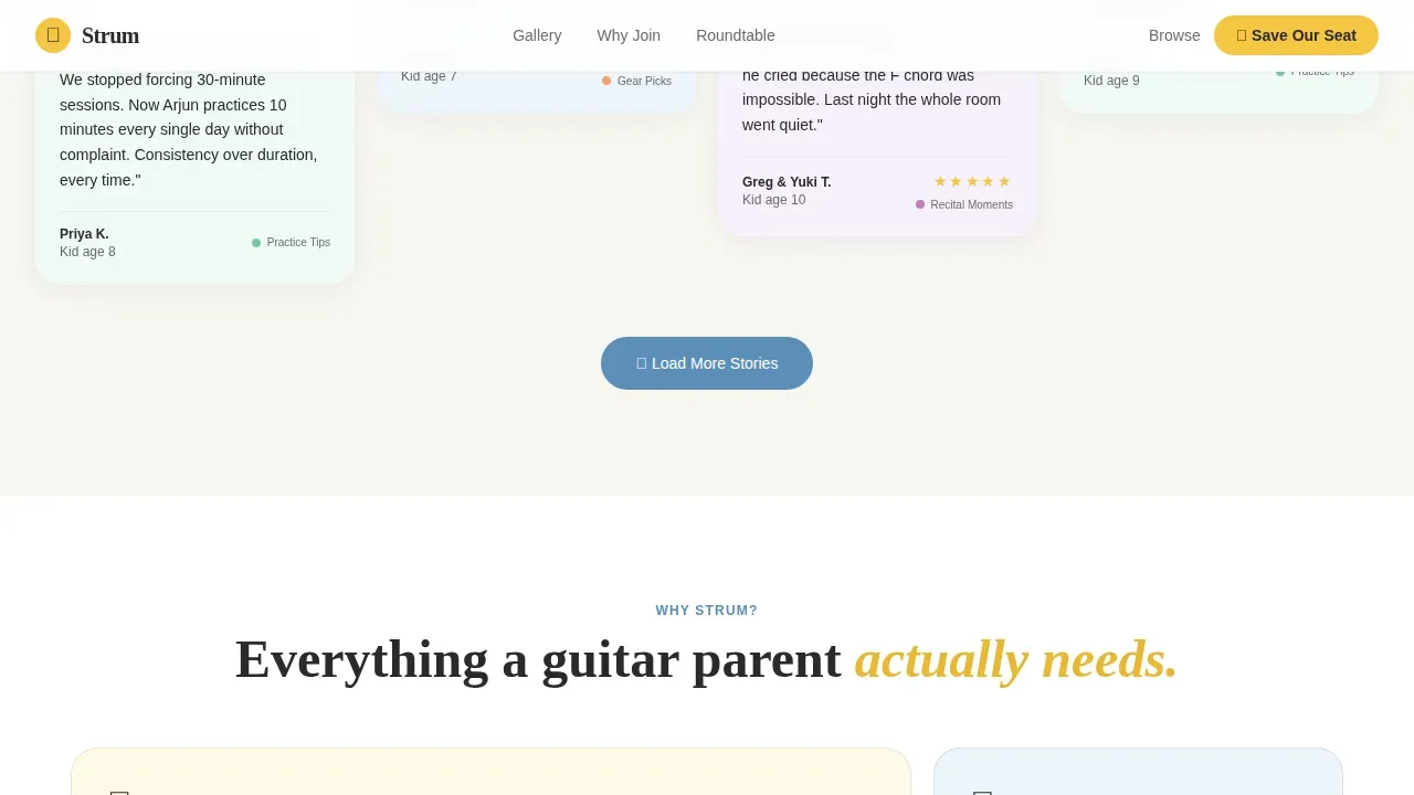Engaging Youth Music Education Landing Page Template