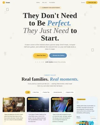 Engaging Youth Music Education Landing Page Template
