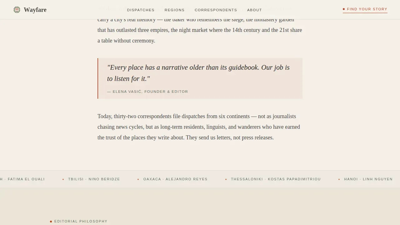 Travel Blog & Media Blog Website Template