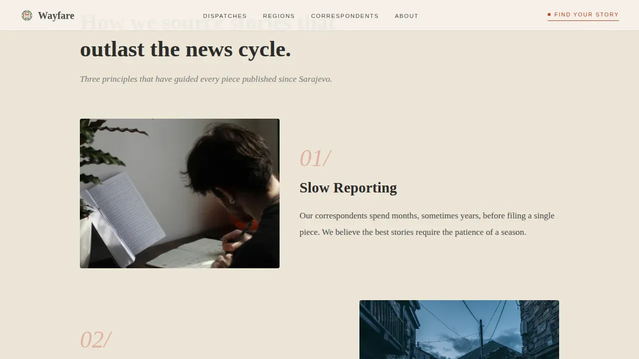 Travel Blog & Media Blog Website Template