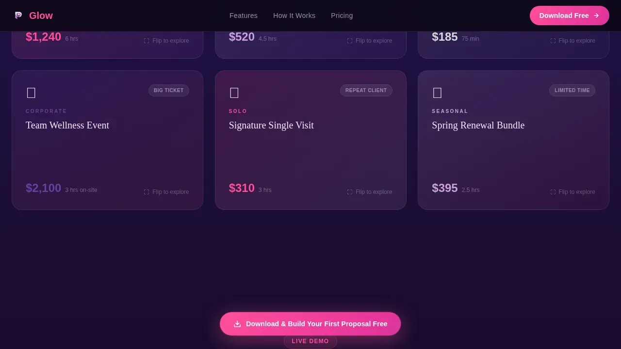 Custom Beauty Software Landing Page Template