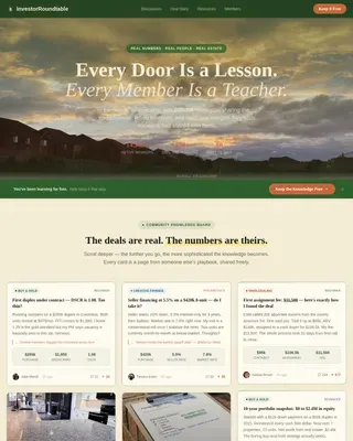 Trusted Real Estate Forum Landing Page Template