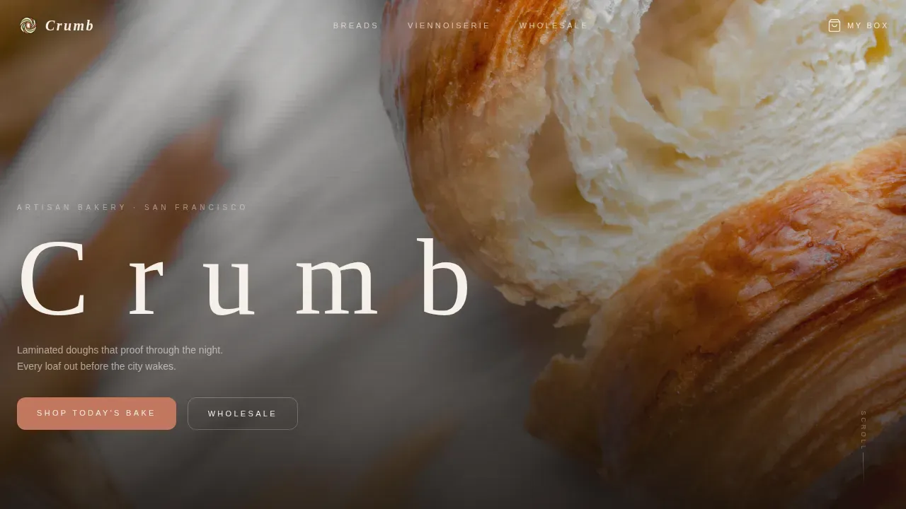 Artisan Baking Discovery Landing Page Template