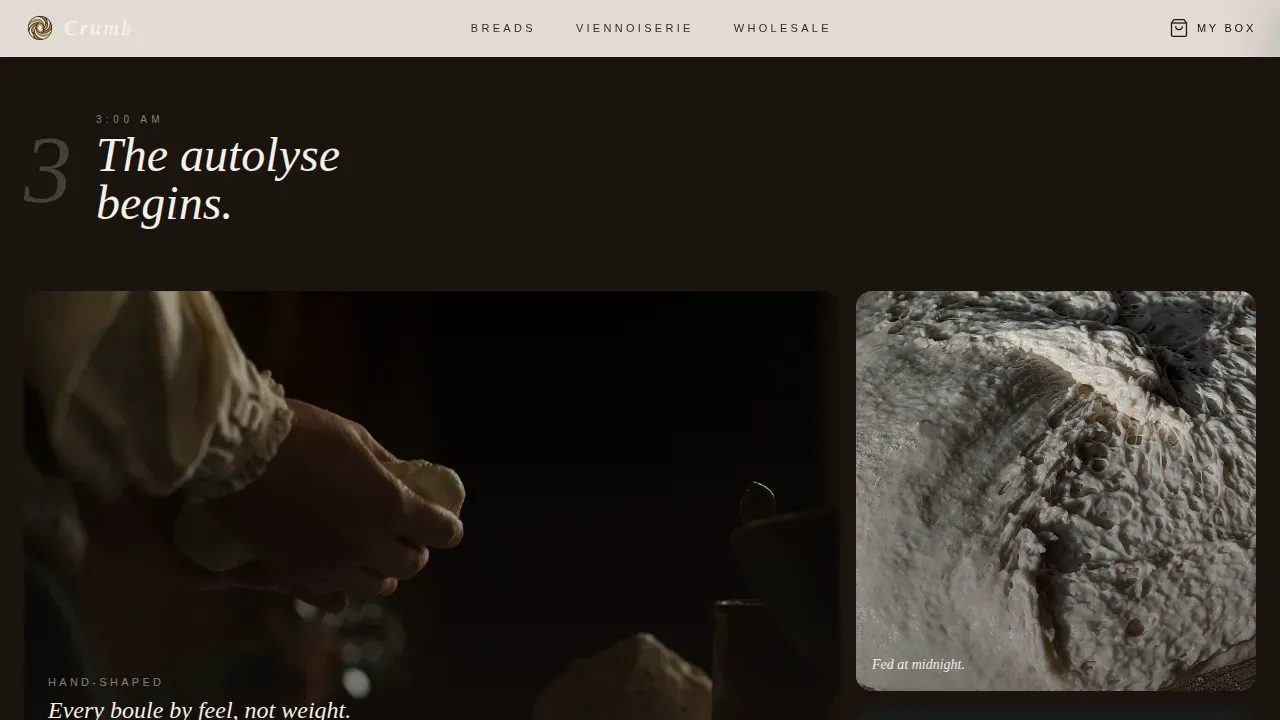 Artisan Baking Discovery Landing Page Template