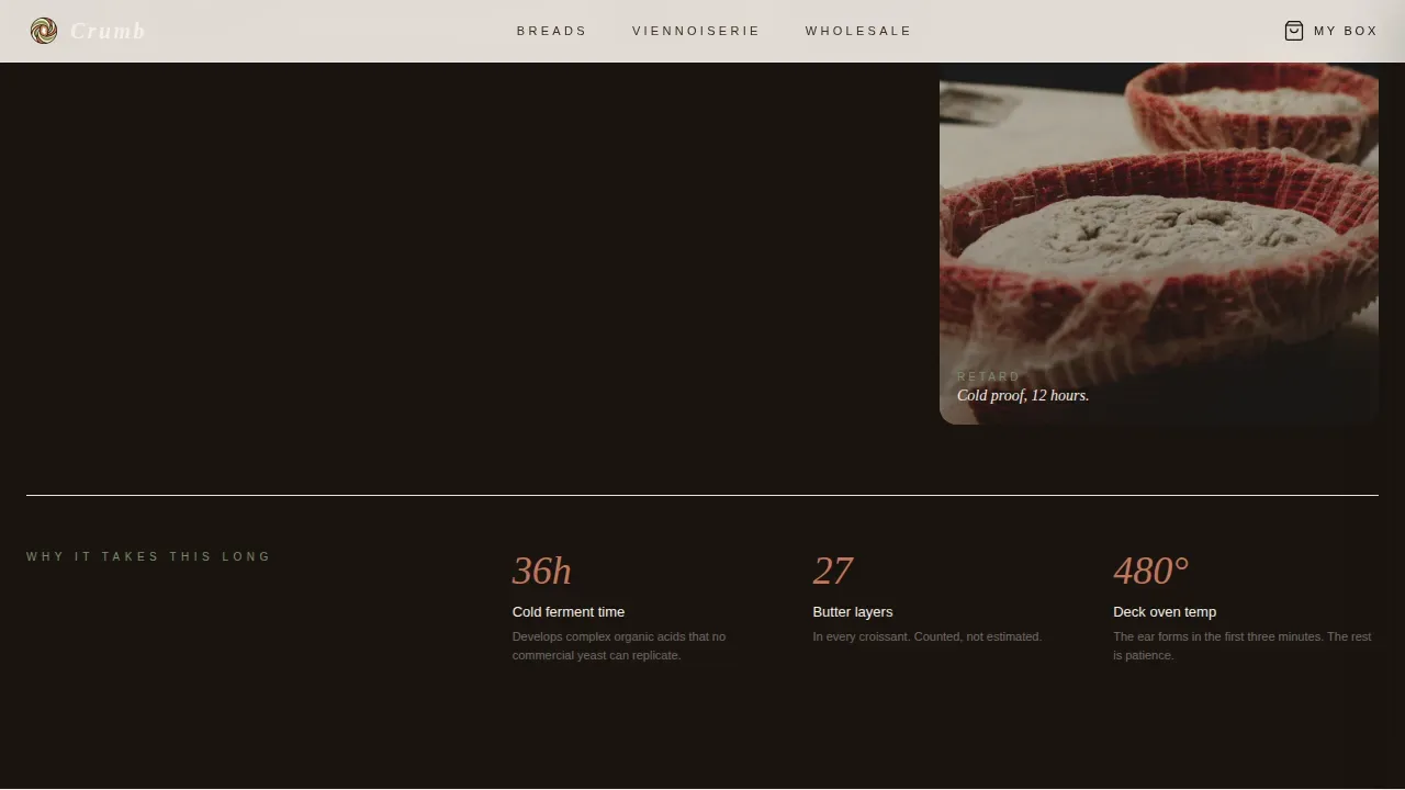 Artisan Baking Discovery Landing Page Template