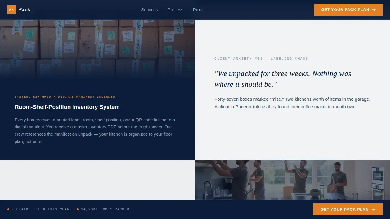 Complete Moving & Relocation Professional Website Template