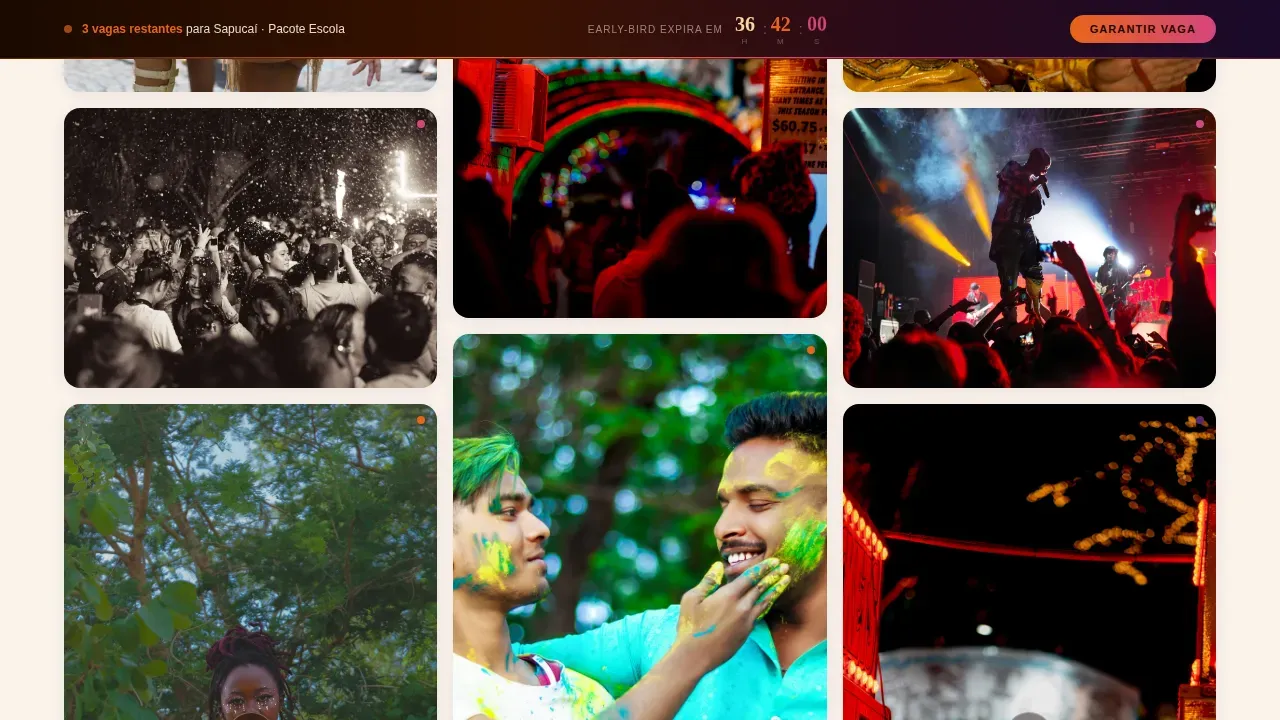 Curated Carnival Media Landing Page Template