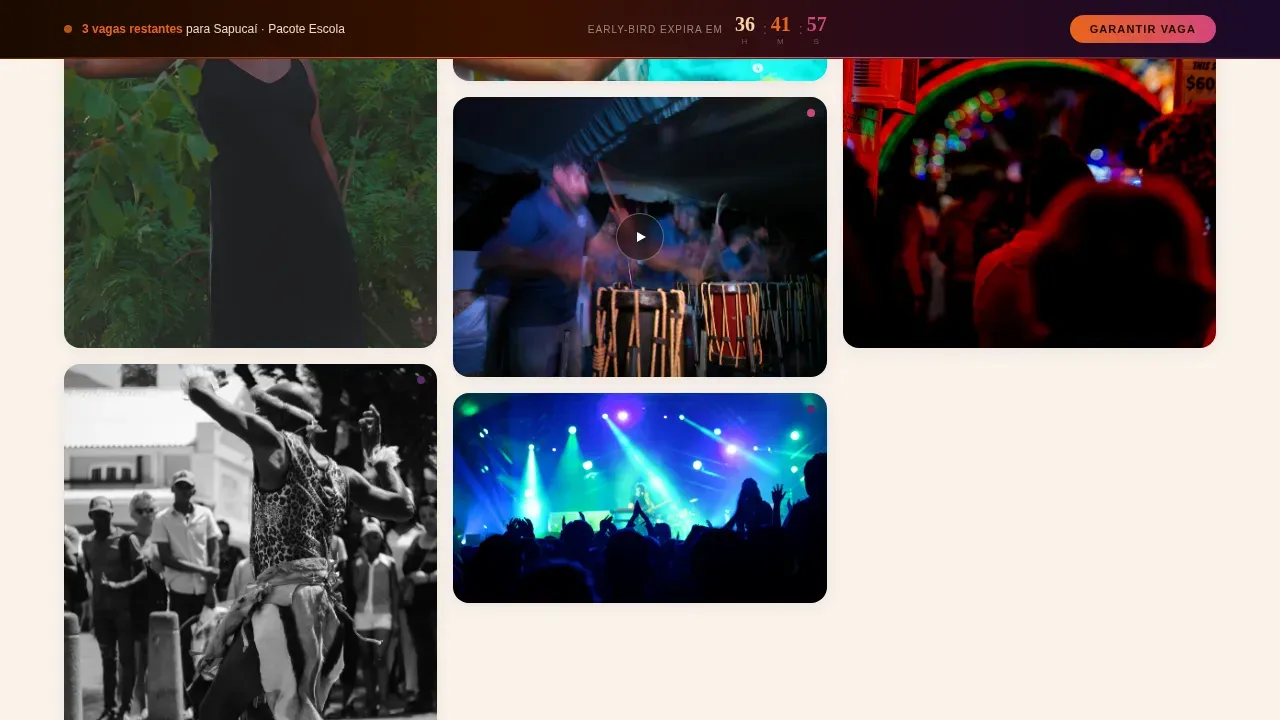 Curated Carnival Media Landing Page Template