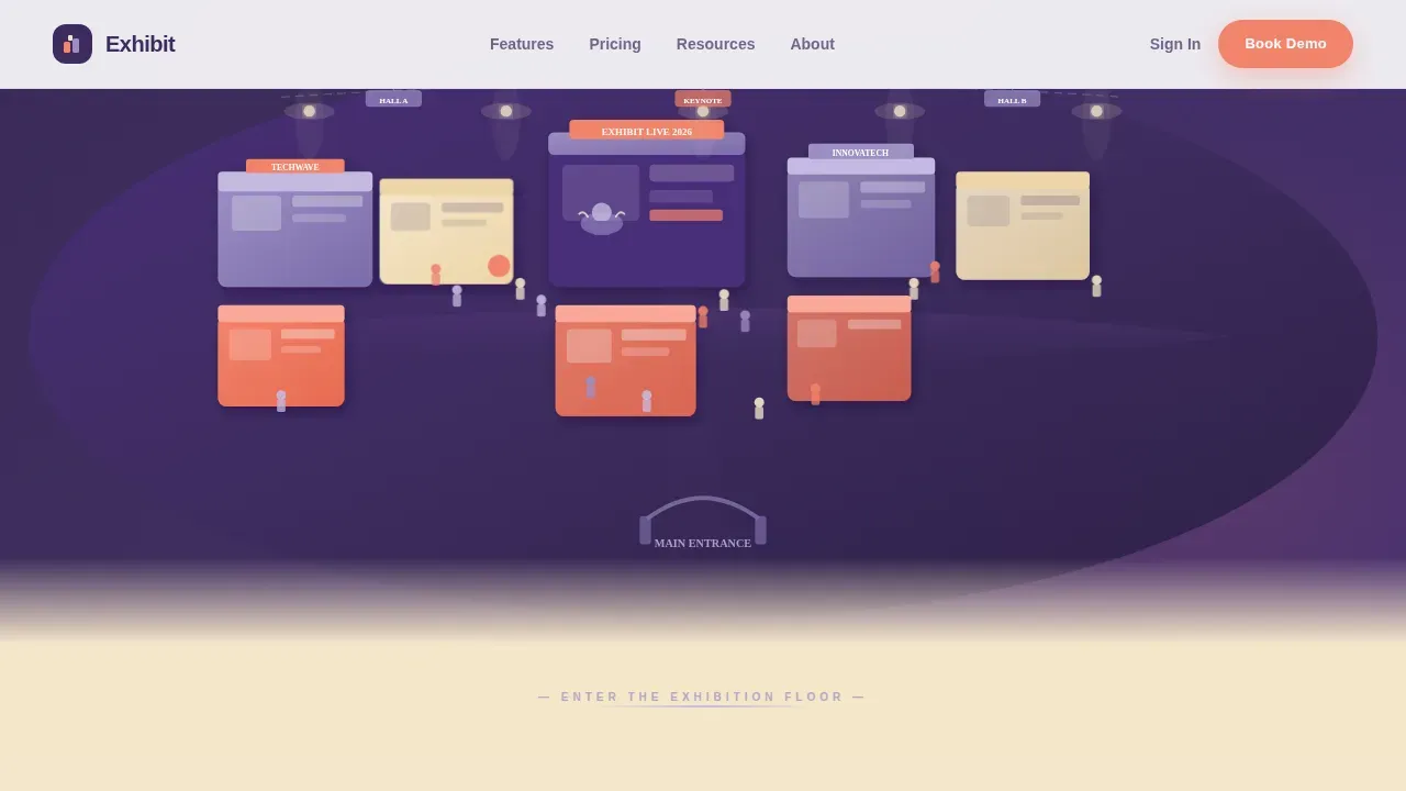 Frictionless Tradeshow Platform Landing Page Template