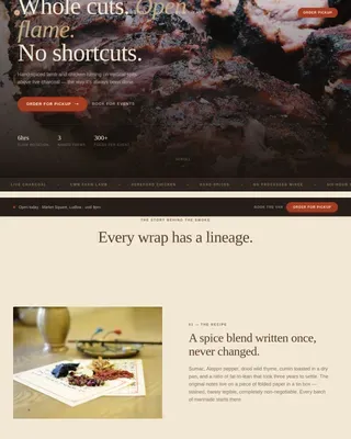 Complete Regional & Specialty Restaurant Professional Website Template